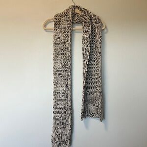 Rag & bone Sandra Black and White wool chunky Knit Scarf